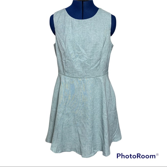 Lulus Winsome Mint Blue Backless Skater Dress - Picture 5 of 7